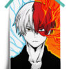 My Hero Academia | Shoto Todoroki Dual Quirk anime Poster
