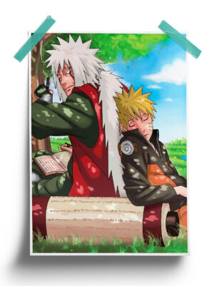Naruto Shippuden | Jiraya and Naruto anime Poster