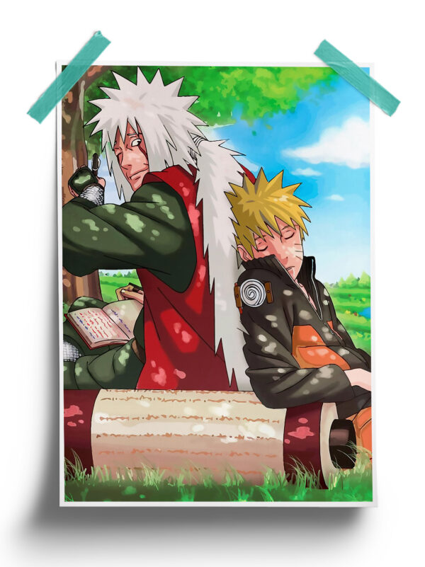 Naruto Shippuden | Jiraya and Naruto anime Poster