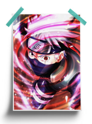 Naruto Shippuden | Sharingan Kakashi Hatake anime Poster