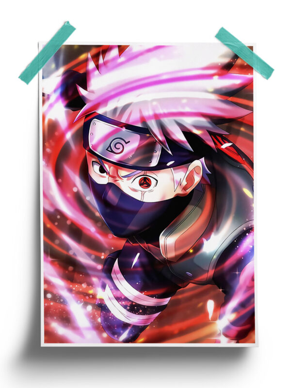 Naruto Shippuden | Sharingan Kakashi Hatake anime Poster