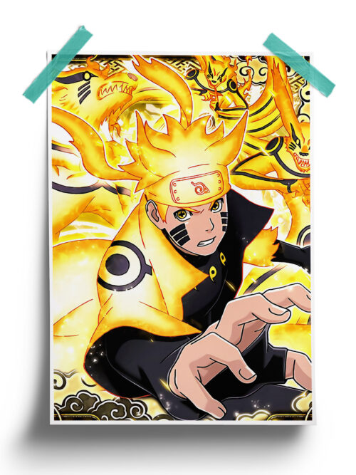 Naruto Shippuden | Naruto Kurama Mode anime Poster