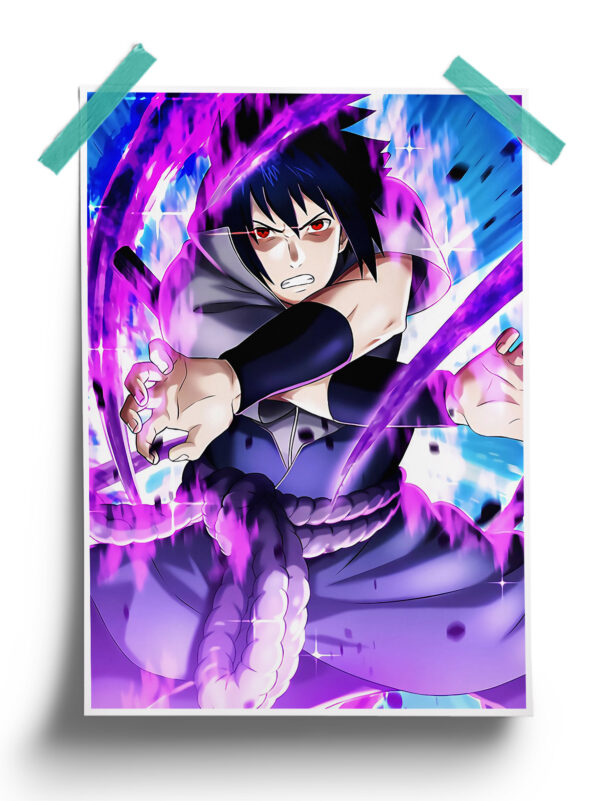 Naruto Shippuden | Rinnegan Sasuke Uchiha anime Poster