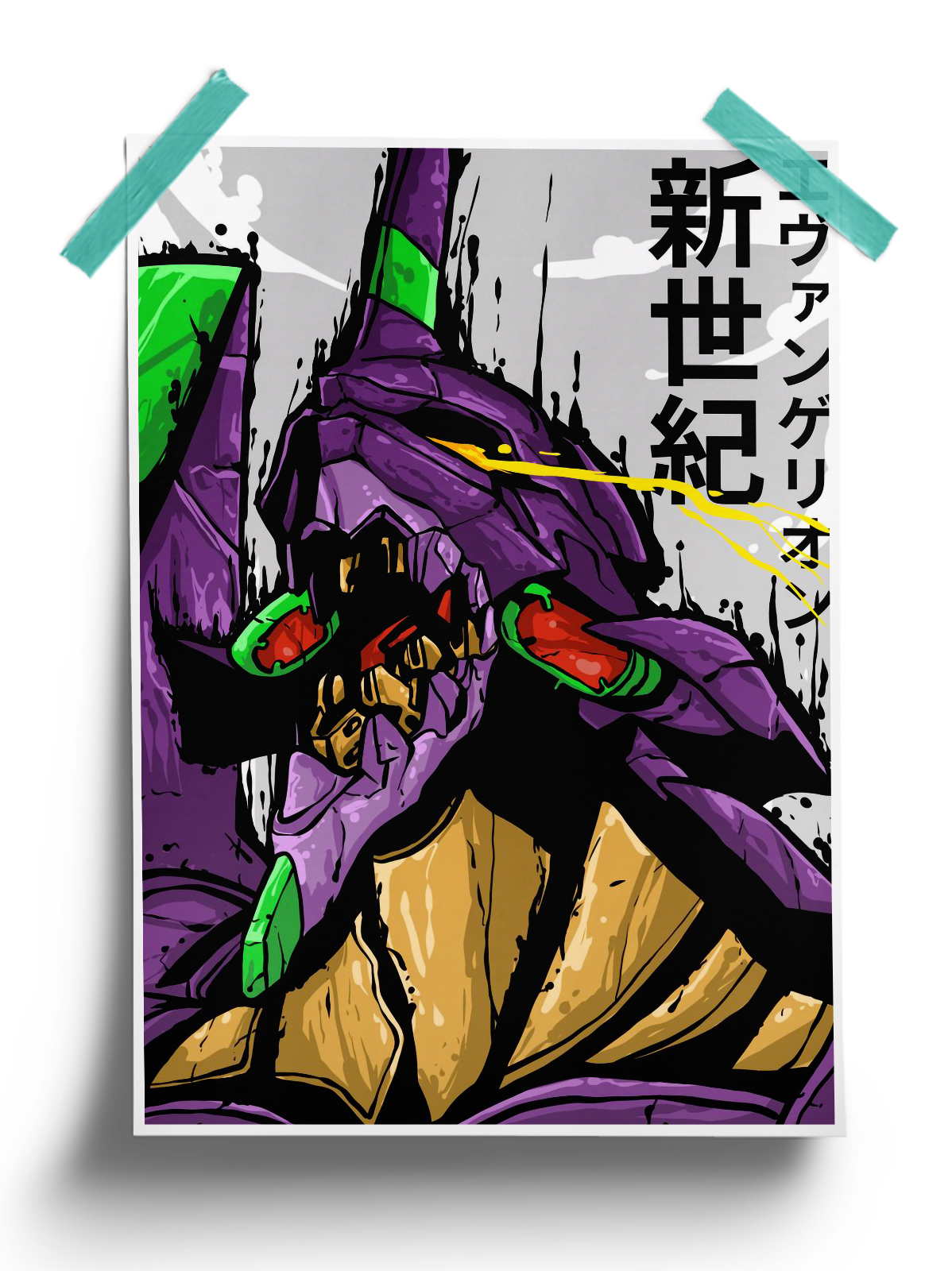 Neon Genesis Evangelion Pop art Poster
