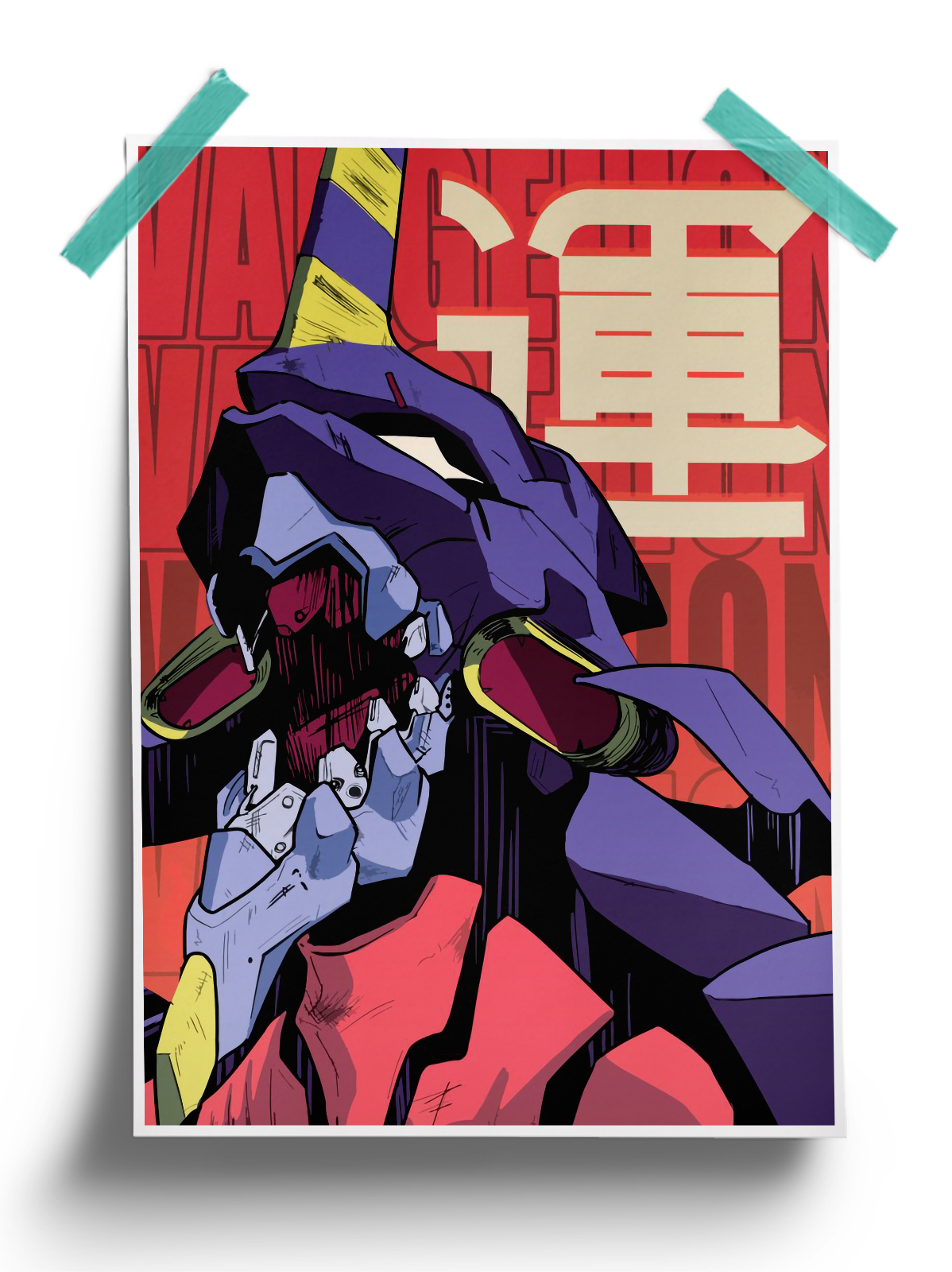 Neon Genesis Evangelion 001 anime Poster