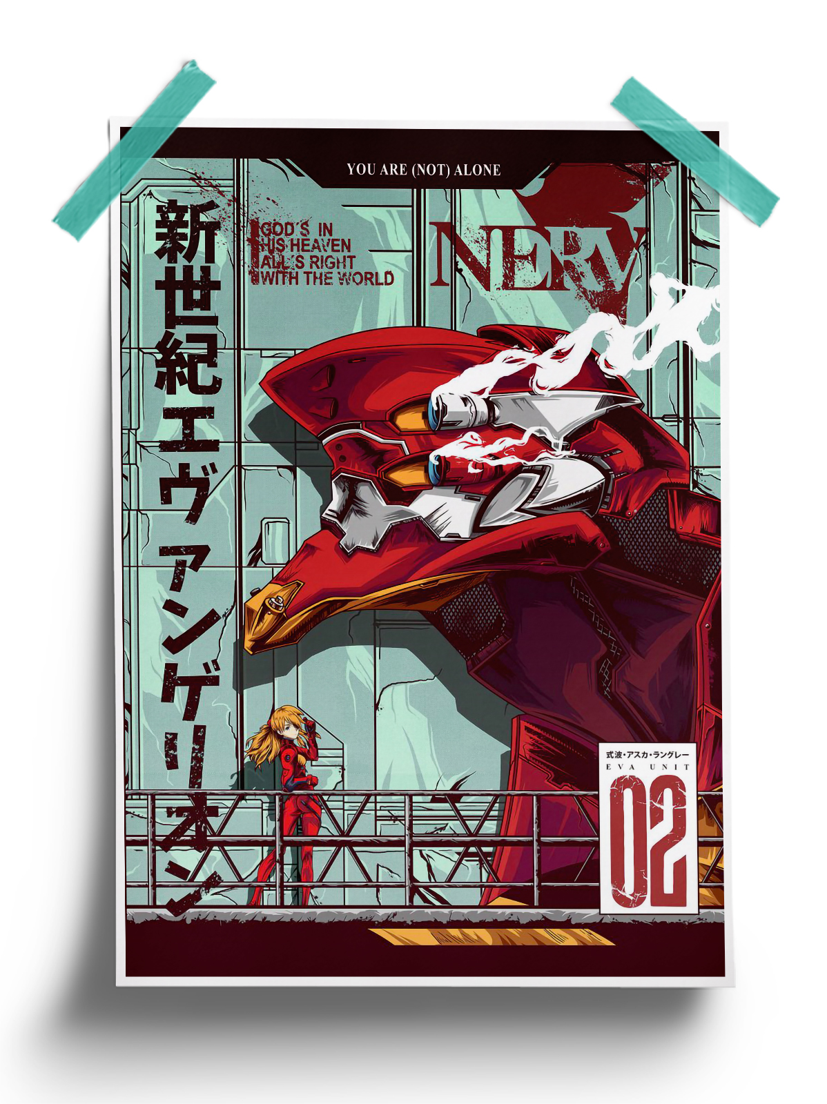 Neon Genesis Evangelion 001 anime Poster