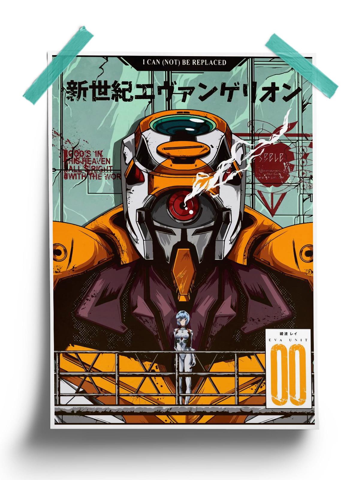 Neon Genesis Evangelion 001 anime Poster
