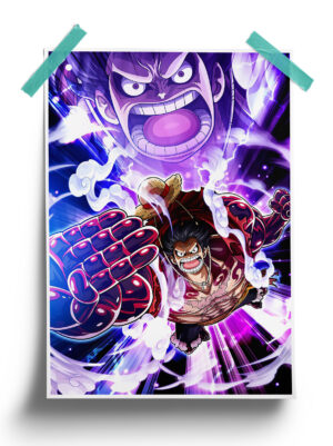 One Piece | Luffy Gear 4 anime Poster