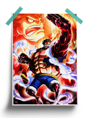 One Piece | Luffy Gear 4 Bounce Man anime Poster