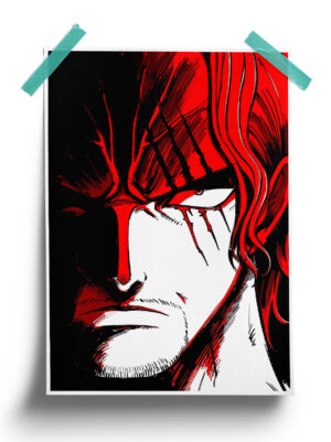 One Piece | Red Haired Shanks anime Poster