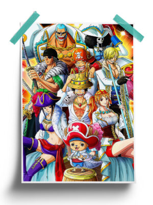 One Piece | Straw hat Gang anime Poster