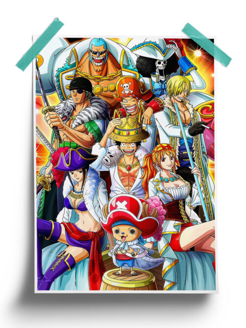 One Piece | Straw hat Gang anime Poster