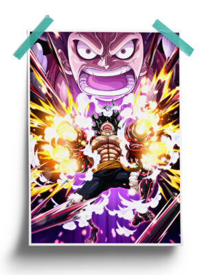 One Piece | Fight Monkey D Luffy anime Poster