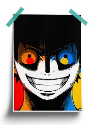 One Piece | Cyberpunk Monkey d luffy anime Poster
