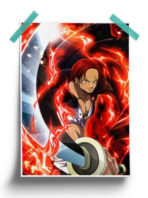One Piece | Emperor Shanks anime Poster