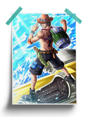 One Piece | Portgus D Ace anime Poster