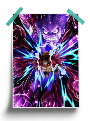 One Piece | Luffy Attack anime Poster