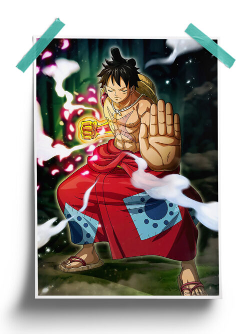 One Piece | Samurai Luffy anime Poster