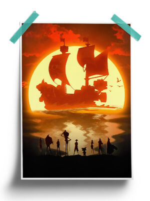 One Piece Minimalist anime Poster