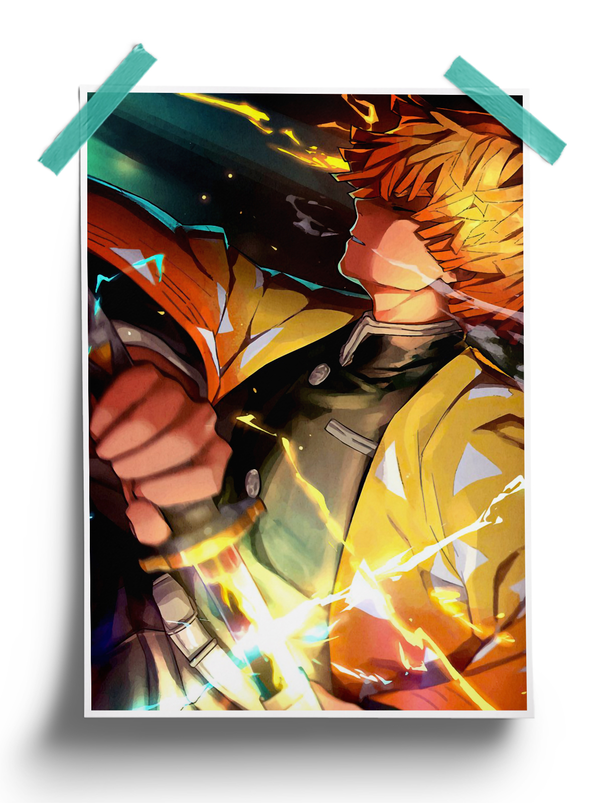 Demon Slayer | Thunder Zenitsu anime Poster