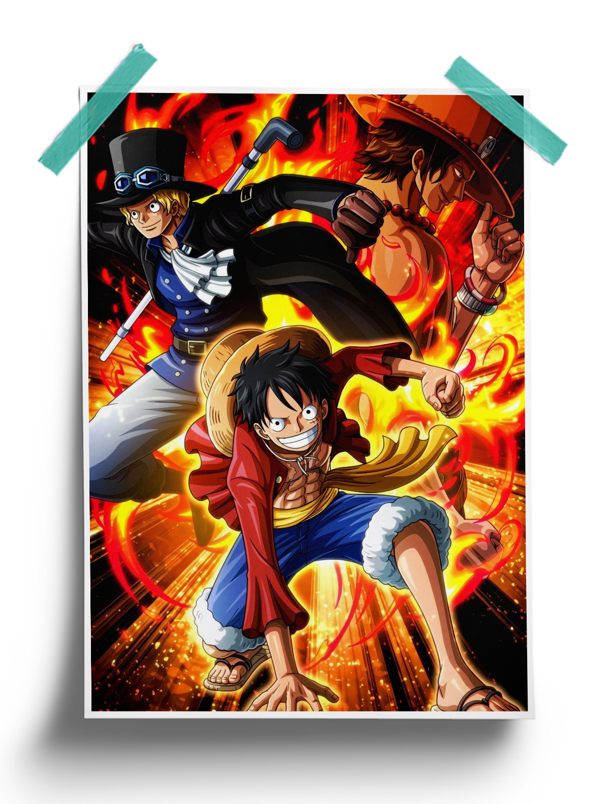 One Piece | Luffy and Sabo anime Poster