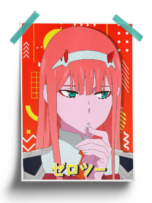 Darling in the Franxx | Zero Two Comic anime Poster