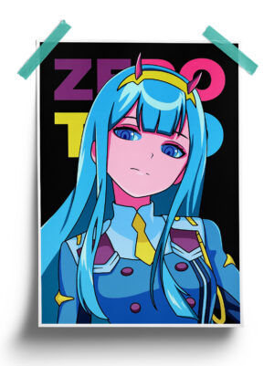 Darling in the Franxx | Zero Two Pop art anime Poster
