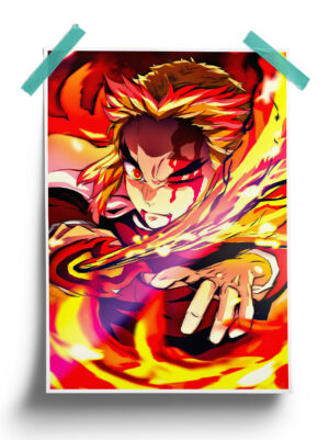 Demon Slayer | Kyojuro Rengoku anime Poster