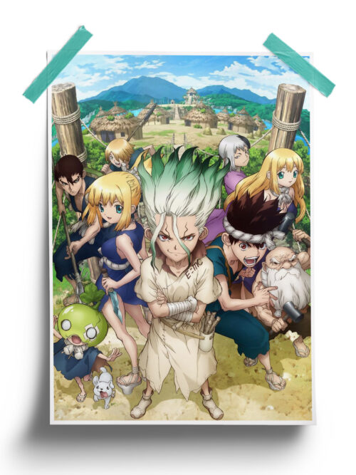 Dr Stone Official anime Poster