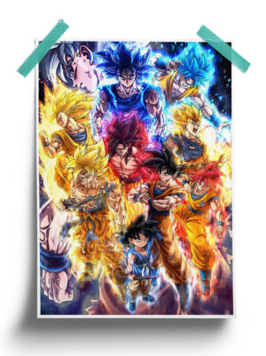 Dragon Ball | Goku Evolution anime Poster