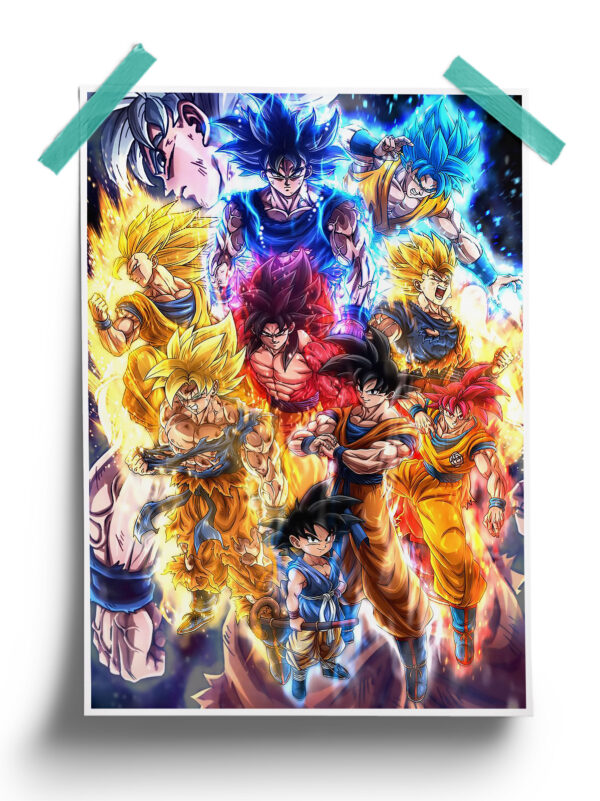 Dragon Ball | Goku Evolution anime Poster