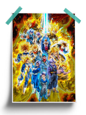 Dragon Ball | Trunks Evolution anime Poster