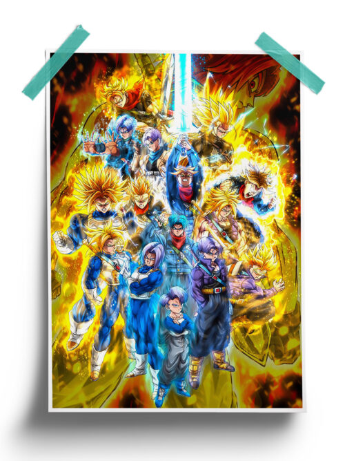 Dragon Ball | Trunks Evolution anime Poster