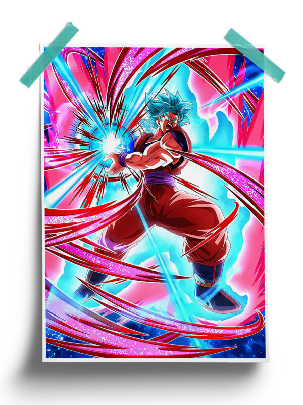 Dragon Ball | Super Saiyan Blue Goku anime Poster