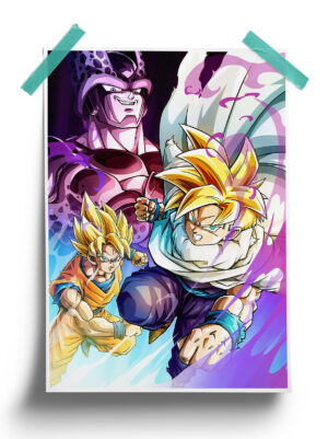 Dragon Ball | Gohan vs Cell anime Poster