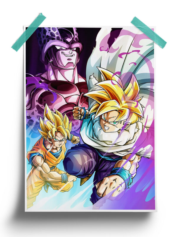 Dragon Ball | Gohan vs Cell anime Poster