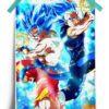 Dragon Ball | Blue Goku and Vegeta anime Poster