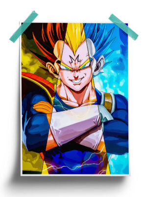Dragon Ball | Badass Vegeta anime Poster