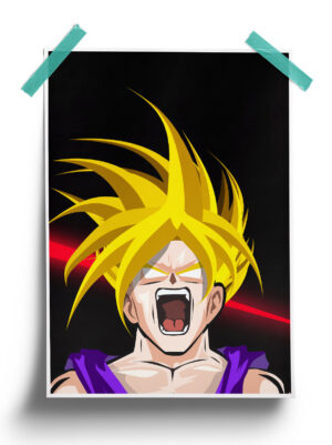 Dragon Ball | Super Saiyan Gohan anime Poster