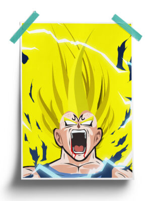 Dragon Ball | Prince Vegeta Super Saiyan anime Poster