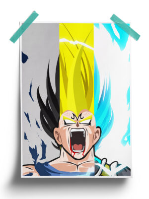 Dragon Ball | Prince Vegeta Power Levels anime Poster
