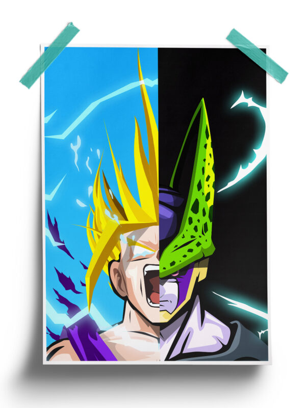 Dragon Ball | Goten x Cell anime Poster