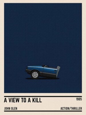 A View To A Kill Car Poster