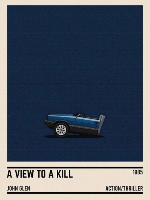 A View To A Kill Car Poster