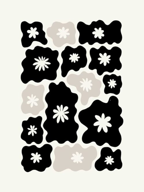 Abstract Floral Pattern Poster