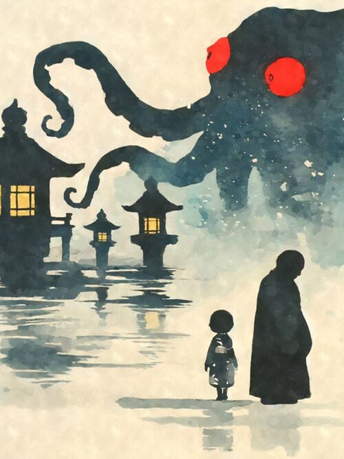 Akkorokamui Kraken Yokai Poster