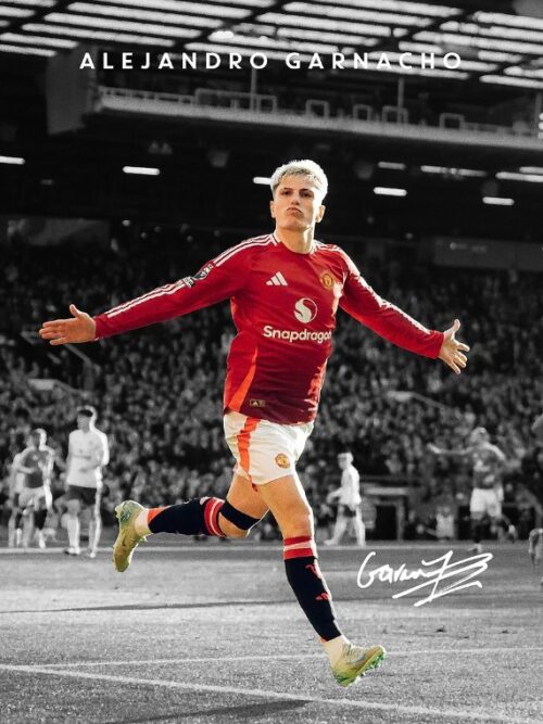 Alejandro Garnacho Soccer Poster