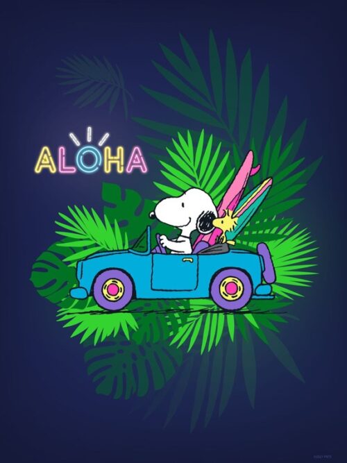 Aloha Peanuts Poster