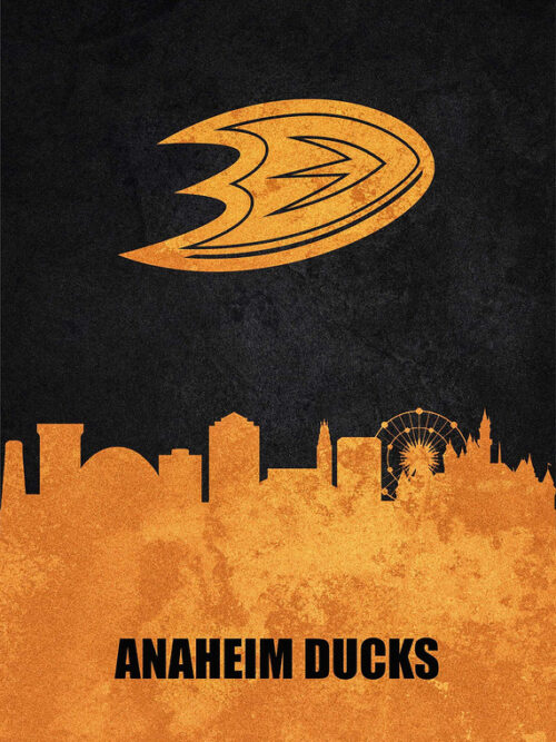 Anaheim City Skyline Poster