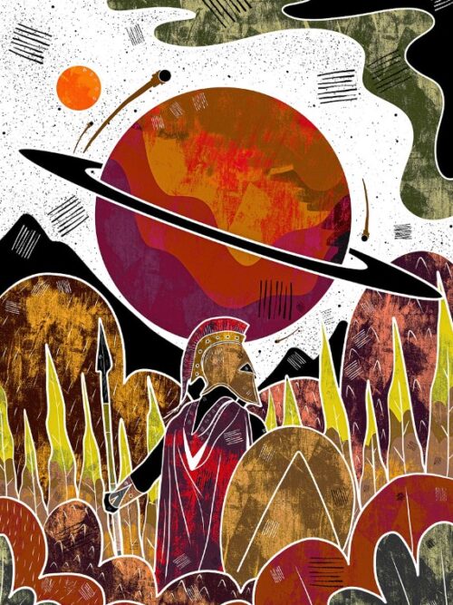 Ancient Greek Space Poster